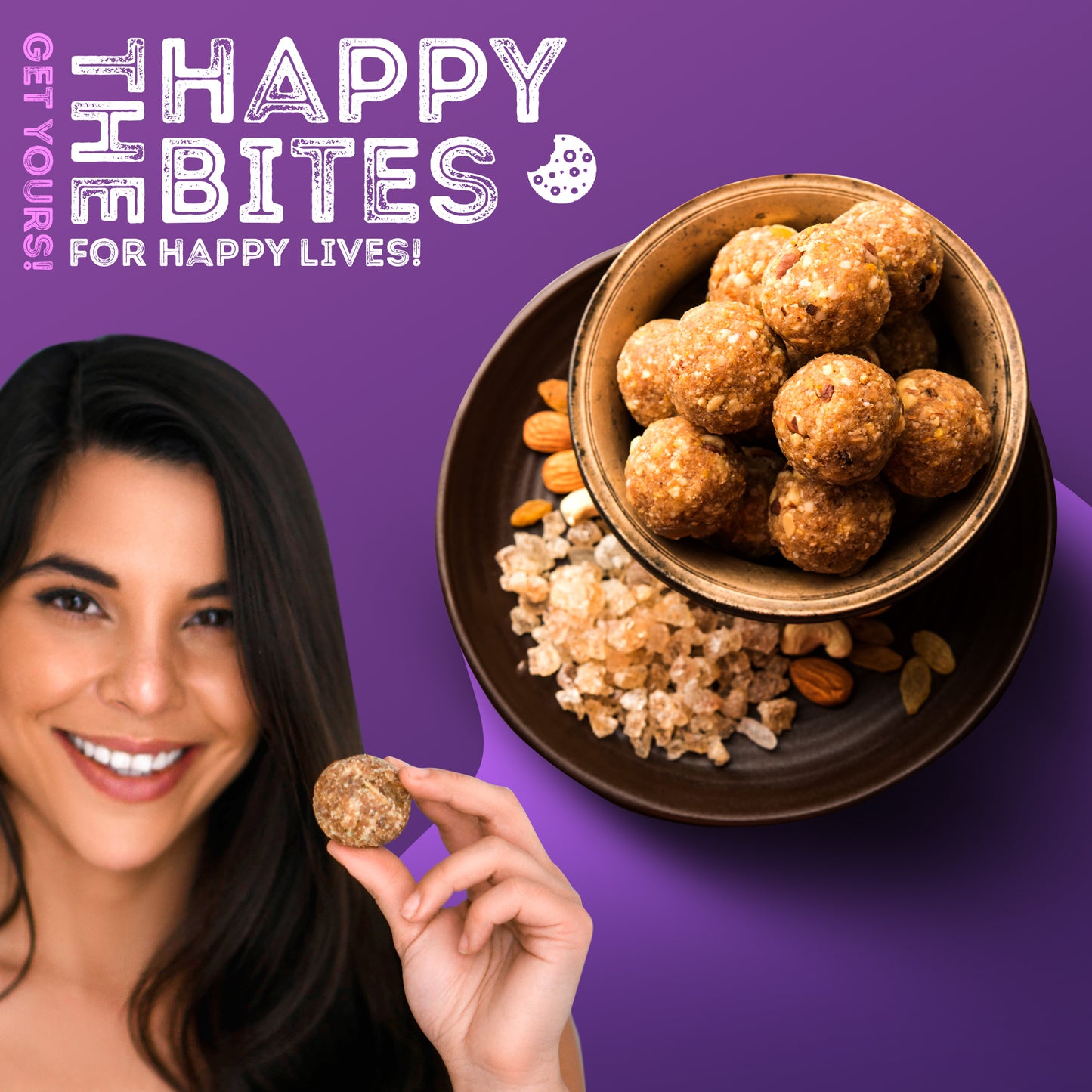 Indian Superfood Energy Balls, On-The-Go Single Serve Snack